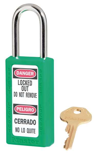 Lockout Padlock, KA, Green, 3