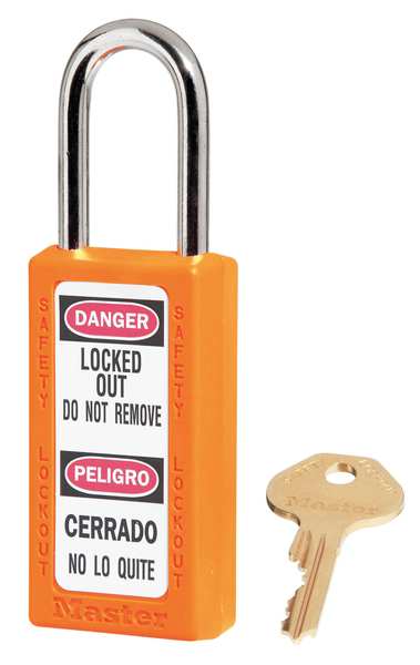 Lockout Padlock, KA, Orange, 3