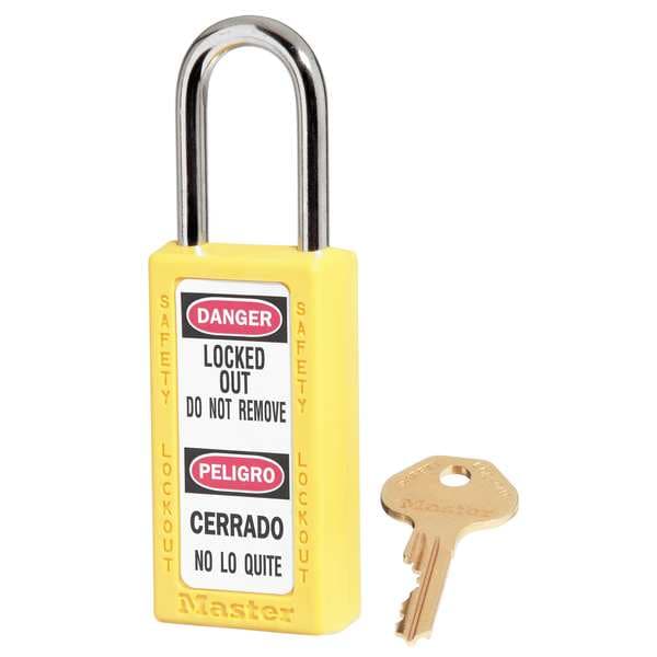 Lockout Padlock, KA, Yellow, 3