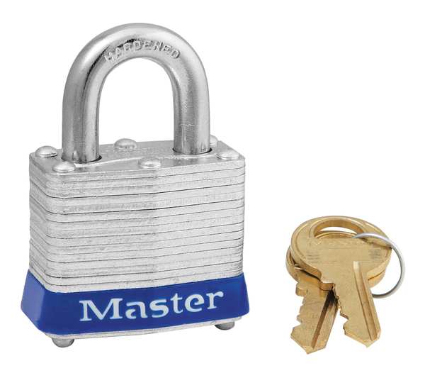 Lockout Padlock, KA, Blue, 1-1/4