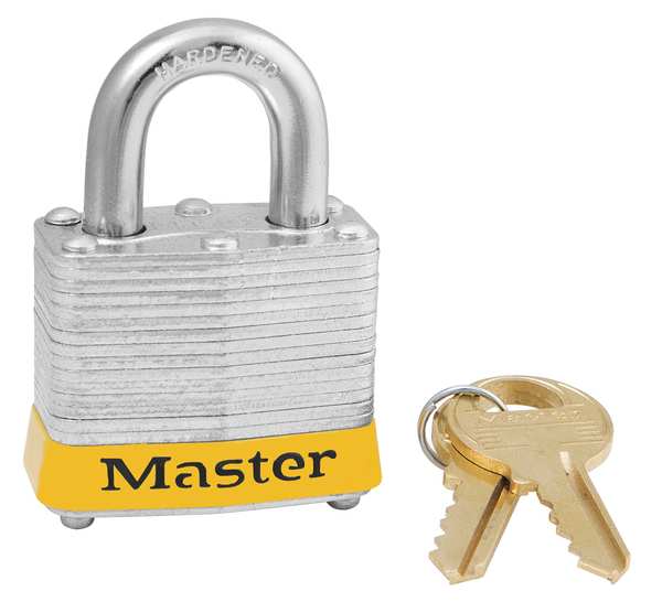 Lockout Padlock, KA, Yellow, 1-1/4