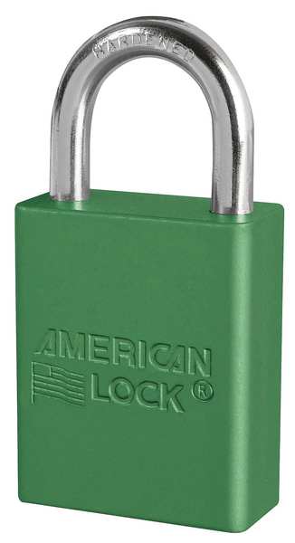 Lockout Padlock, KA, Green, 1-7/8