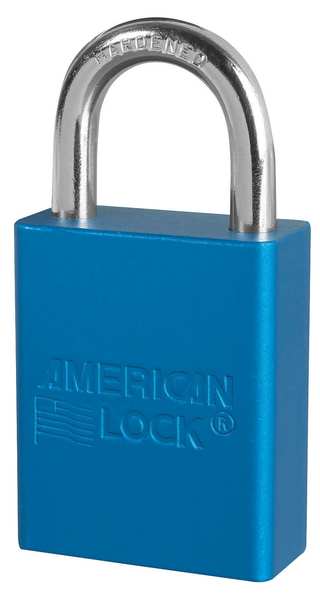 Lockout Padlock, KA, Blue, 1-7/8