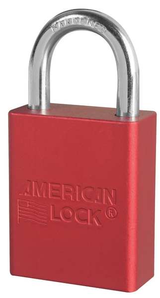 Lockout Padlock, KA, Red, 1-7/8