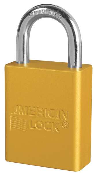 Lockout Padlock, KA, Yellow, 1-7/8