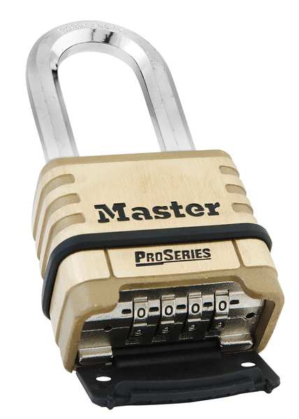 Combination Padlock, Bottom, Black/Silver