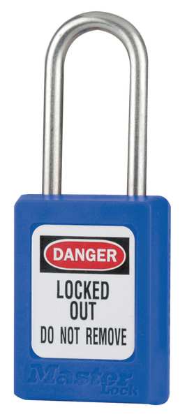 Lockout Padlock, KA, Blue, 1-7/8