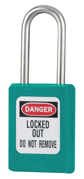 Lockout Padlock, KD, Teal, 1-7/8