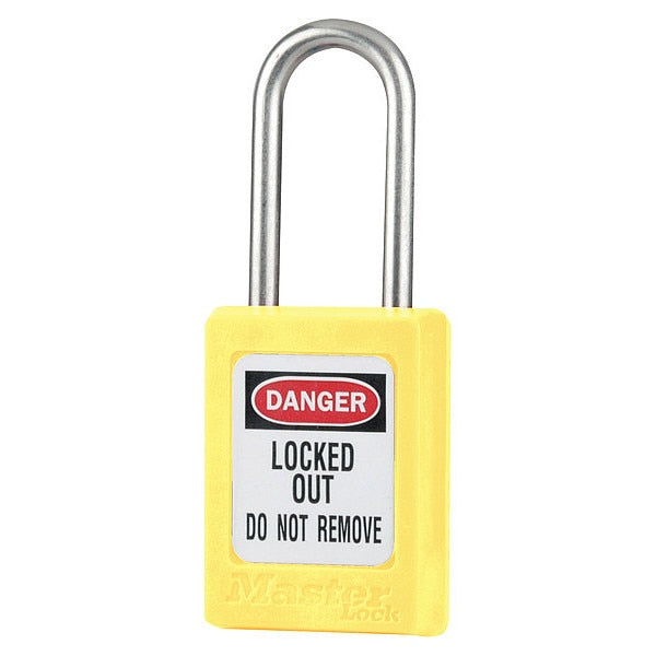 Lockout Padlock, KA, Yellow, 1-13/16