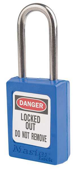 Lockout Padlock, KA, Blue, 1-13/16