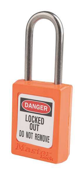 Lockout Padlock, KA, Orange, 1-13/16