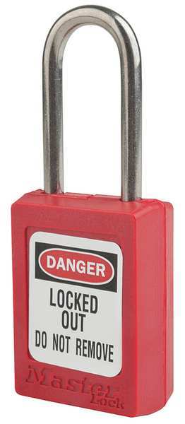 Lockout Padlock, KA, Red, 1-13/16