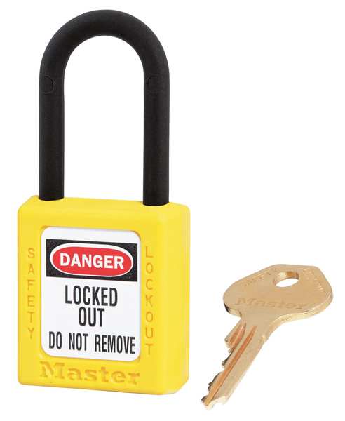 Lockout Padlock, KA, Yellow, 1-3/4