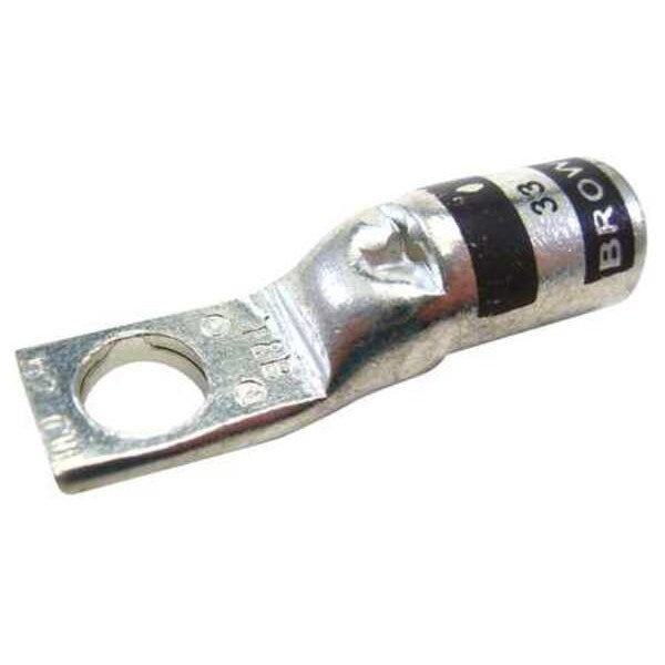 One Hole Lug Compression Connector, 2 AWG