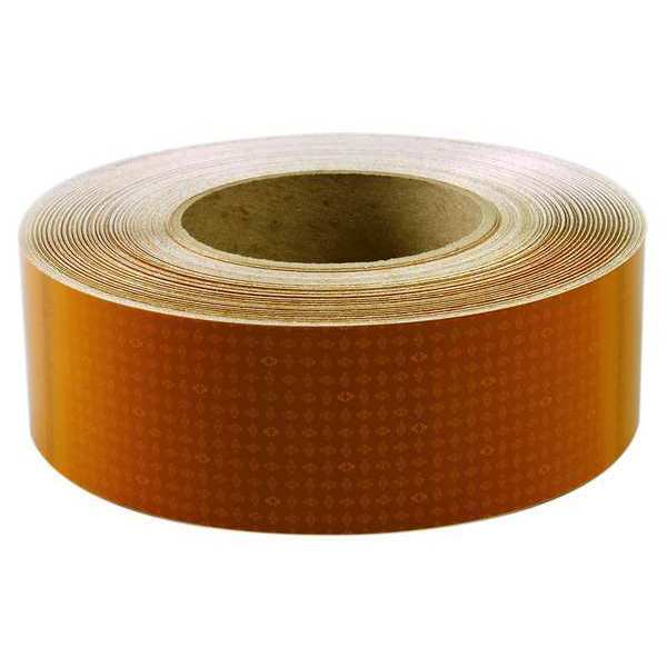 Reflective Tape, W 2 In, SB Yellow