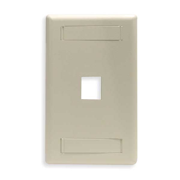 Hubbell 1-Socket IFP11EI Faceplate - 1 x Socket(s) - 1-gang - Electric Ivory