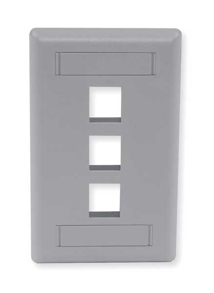 Wall Plate, 3 Port