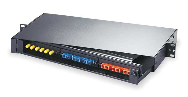 Hubbell Rack Mount Panel, 3 FSP Adapter Panels, Unloaded - 18 - 18 Port(s) - 18 x RJ-11 - 1U High - Rack-mountable