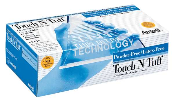 Lightweight Nitrile Disposable Gloves, Nitrile, Powder Free, Blue, XS, 150 PK