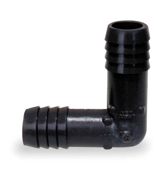 PVC Elbow, 90 Degrees, Insert, 1/2 in Pipe Size