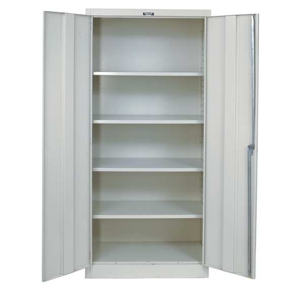 20 ga. ga. Steel Storage Cabinet, 36 in W, 78 in H, Stationary