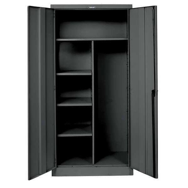 20 ga. ga. Steel Storage Cabinet, 36 in W, 78 in H, Stationary