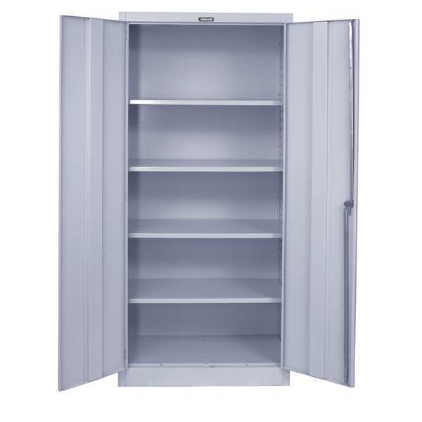 20 ga. ga. Antimicrobial Steel Storage Cabinet, 36 in W, 78 in H, Stationary