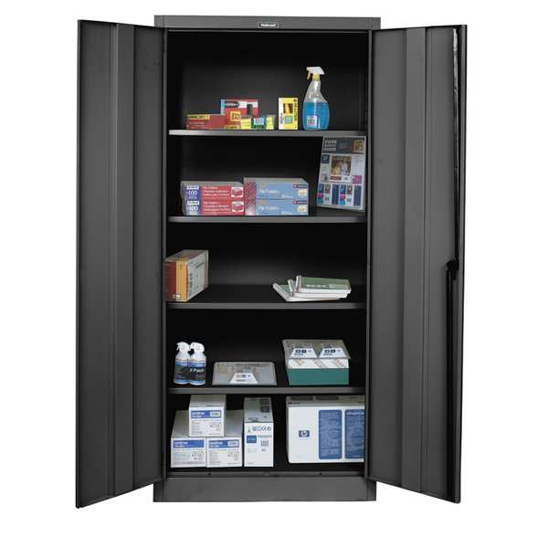 20 ga. ga. Steel Storage Cabinet, 36 in W, 78 in H, Stationary