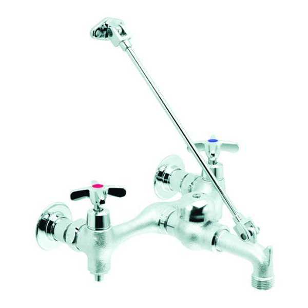 Cross Handle 2 Hole Rough Chrome Plated