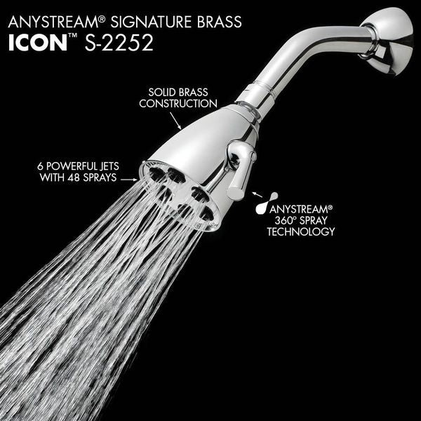 wall, Shower Head, Polished Chrome, Wall