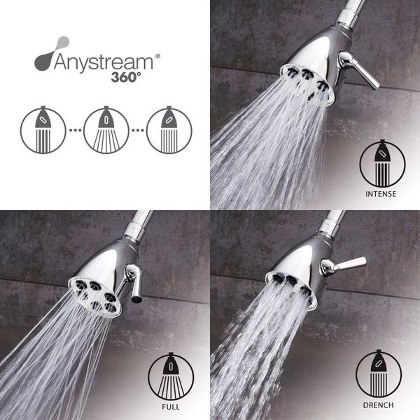 wall, Shower Head, Polished Chrome, Wall