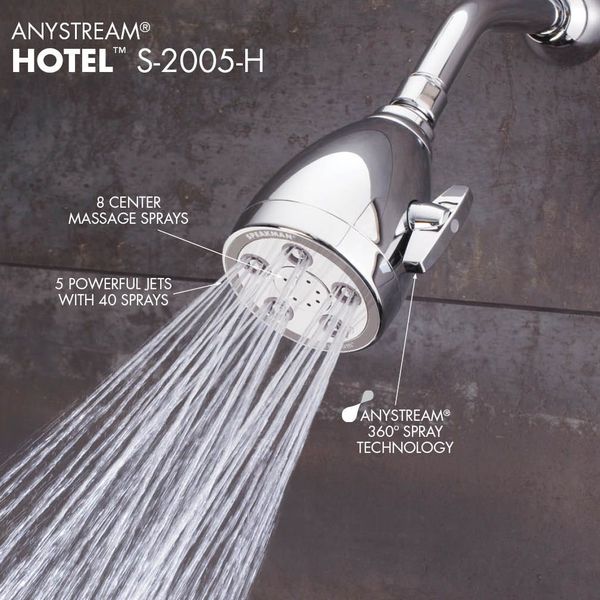 wall, Shower Head, Polished Chrome, Wall