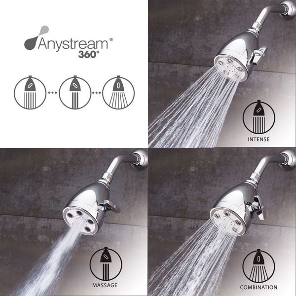 wall, Shower Head, Polished Chrome, Wall