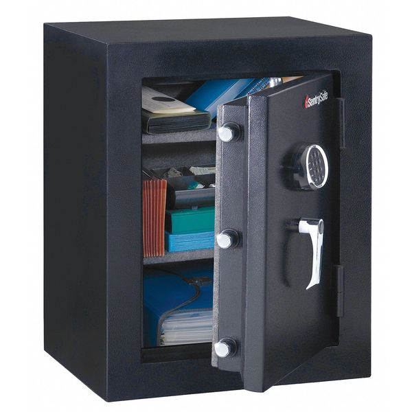 Fire Rated Security Safe, 3.4 cu ft, 163 lb, 1/2 hr. Fire Rating
