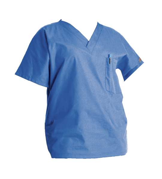 Scrub Shirt, 4XL, 4.25 oz., Blue