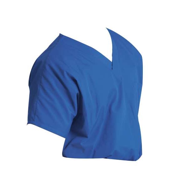 Scrub Shirt, L, Blue, Unisex