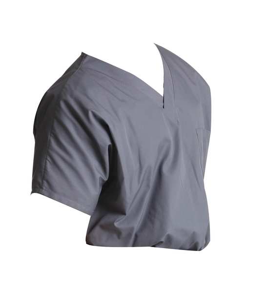 Scrub Shirt, S, Gray, Unisex