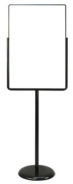 Sign Holder, Pedestal, 24x36, Metal, Black