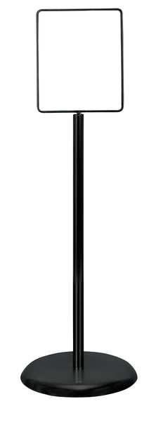 Sign Holder, Pedestal, 8-1/2x11, Metal, Blk