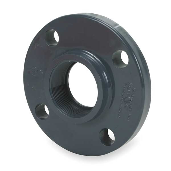 PVC Flange, FNPT, 1 in Pipe Size