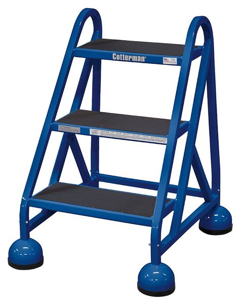 31 in H Steel Rolling Step, 3 Steps