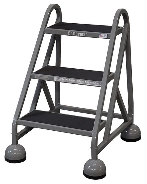 31 in H Steel Rolling Step, 3 Steps