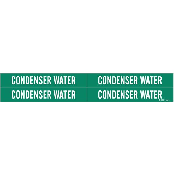 Pipe Mrkr, Condenser Water, 3/4to2-3/8 In