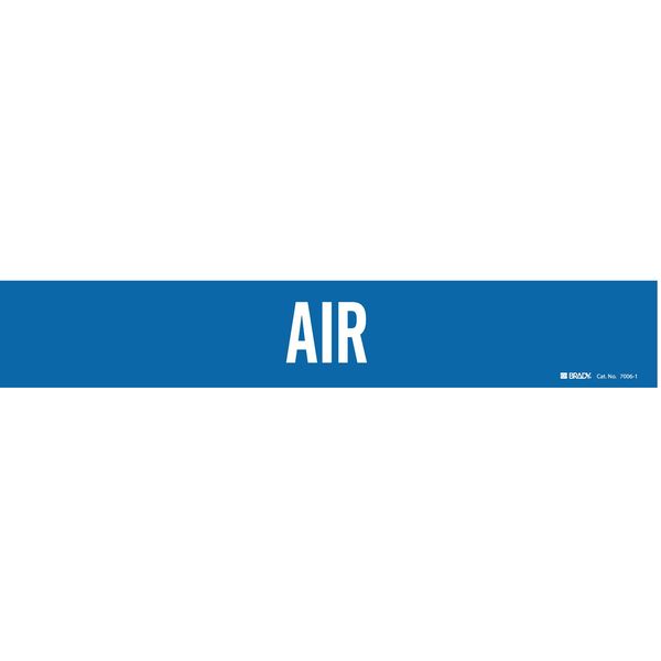 Pipe Marker, Air, Blue, 2-1/2 to 7-7/8 In, 7006-1