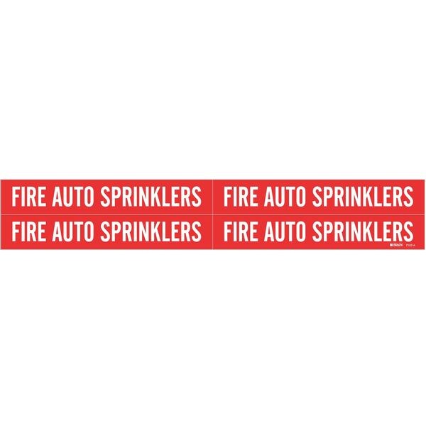 Pipe Mrkr, Fire AutoSprinklers, 3/4to2-3/8