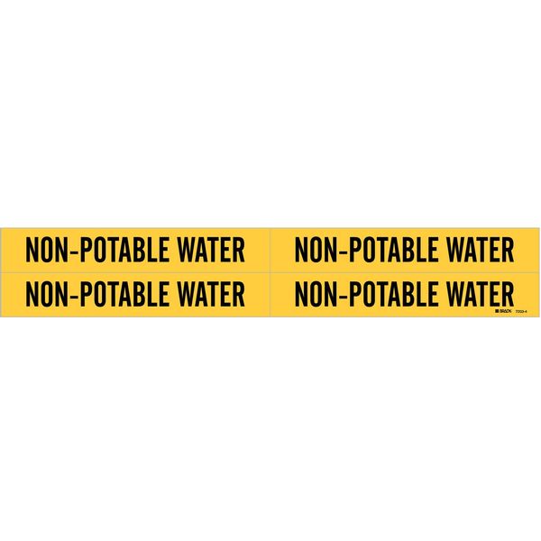 Pipe Mrkr, Non-Potable Water, 3/4to2-3/8In