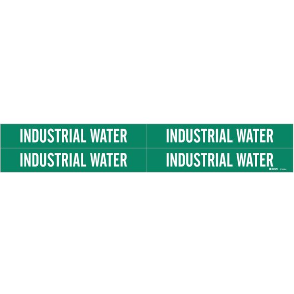 Pipe Mrkr, Industrial Water, 3/4to2-3/8 In