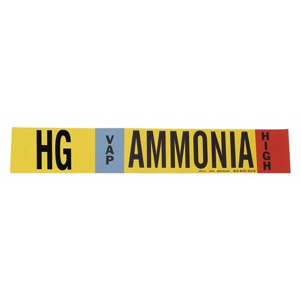 Ammonia Pipe Marker, HG, 8In and Above, 59923