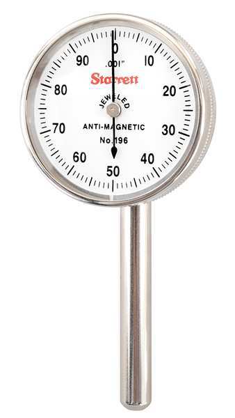 Dial Indicator, 0 to 0.200 In, 0-100