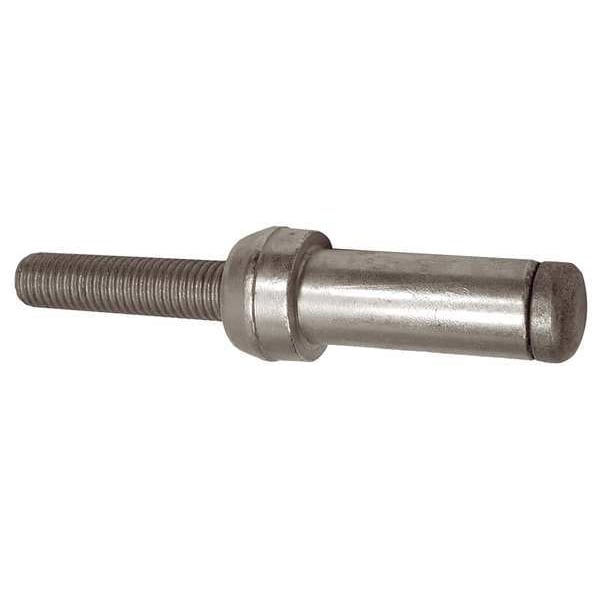 Blind Rivet, Dome Head, 1/4 in Dia., 61/64 in L, Steel Body, 10 PK